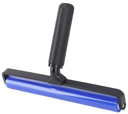 Blauer Silikon-Fusselroller für Kleidung, Tierhaarentferner (8 Zoll)
