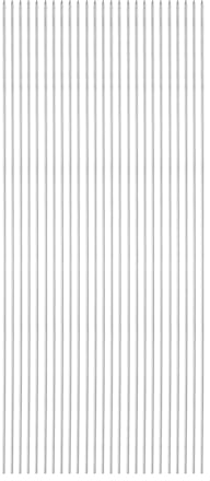 QUARKZMAN 25 piezas de Brochetas de Metal 30cm x 1.3mm Palitos Redondos de Acero Inoxidable Reutilizables para Barbacoa al Aire Libre Parrilla de Barbacoa para Carne Camarones