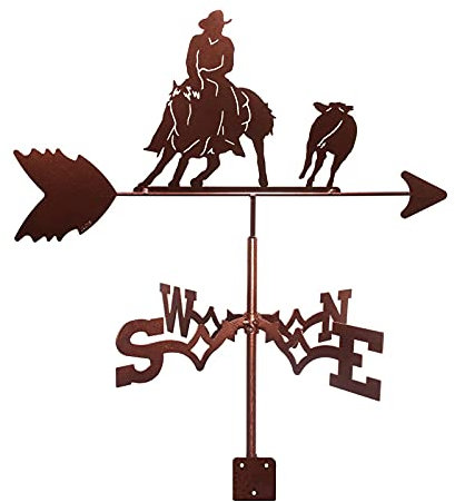 Girouette Décorative Girouette Jardin Cour Pile, Girouette Indication de La Direction Du Vent Jardin Pile Girouette Décorative Girouette/Courses de Chevaux