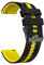 Correa de silicona for reloj Garmin Forerunner 265 255, correa de música Vivoactive 4/Venu 2/Venu 3/accesorio for pulsera activa, 22mm(Black yellow-2)