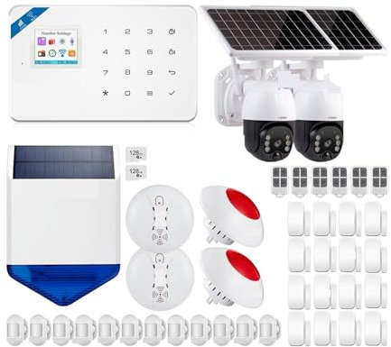 Sistema di allarme per la sicurezza domestica, Allarme Intelligente GSM Tuya Kit Di Allarme Domestico Intelligente Di Sicurezza Allarme Wireless Sirena Automatica Di Controllo Telecamera IP Da 3 MP pe