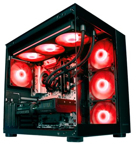 PJ DIGITAL STORE EGEMONE V16 - Pc gaming Ryzen 7 7800X3D, Rx 9070 XT 16Gb, Ram 32Gb DDR5 6000Mhz, Ssd 1000Gb Nvme, Dissipatore a Liquido 360mm, Windows 11 pro, PC da gaming, 8 core, fino a 5.00Ghz