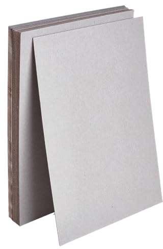 OLYCRAFT 20pcs Chipboard Sheets 21x29.5cm 60PT(Point) Heavy Weight Paper Cardboard DIY Craft Bookboard Binders Board for Book Binding Cover Ablum Cover Box Card Making - 1.5mm Thick