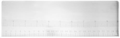 BRIGHTFUFU Raschietto per Torte in Metallo con Bilancia Lisciatore per Glassa in Acciaio Inossidabile Strumento per Decorare Torte Adatto per Pasticceria 30 Cm