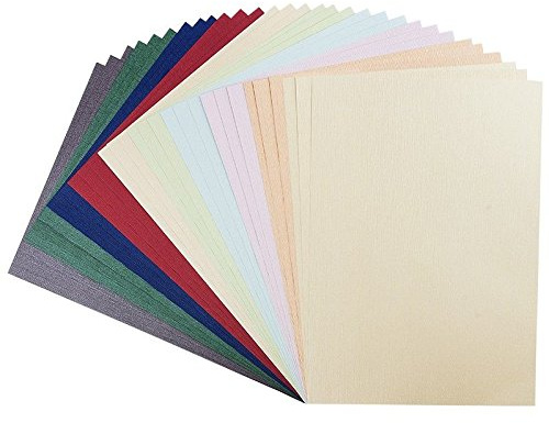 30 ark pysselpapper med ädel-prägling aten, DIN A4, premiumkvalitet (240 g/m2), 9, pysselkartong, präglad kartong | kartläggning, scrapbooking, pyssel, presentetiketter, hänge