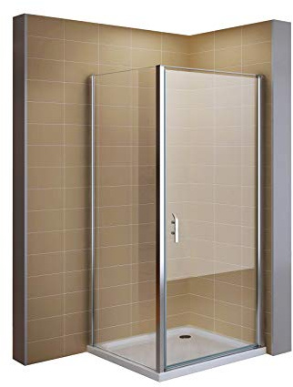 i-flair Duschkabine 95x95 cm, Eckdusche mit Fronteinstieg aus ESG Sicherheitsglas - LINKS und RECHTS montierbar #668