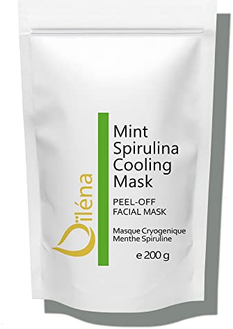 Oïléna - Maschera Viso Naturale 100% | Idratante Profonda | Pulizia Viso | Maschera Menta Criogenica | Spirulina | Senza Conservanti | Maschera Peel-Off di Alginate, Set da 2 pezzi
