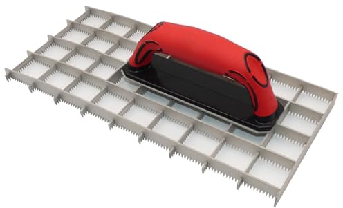 INNOXAT Griglia rabot Shark 325 x 150 mm in acciaio inox – Rabot per pulizia con denti extra affilati – Manico 2K con punto di pressione del pollice – Pialla per intonaco, gesso e lavorazione WDVS