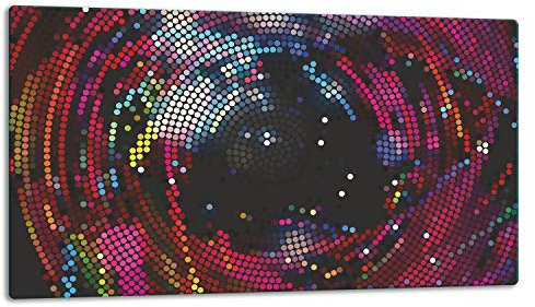 TMK ArtDeko – Schneidebrett Glas – Glasschneidebrett für die Küche 52x30 cm – Robust, Hygienisch & Rutschfest – Glas Schneidebrett – Zusätzliche Arbeitsfläche – Vielseitige Nutzung