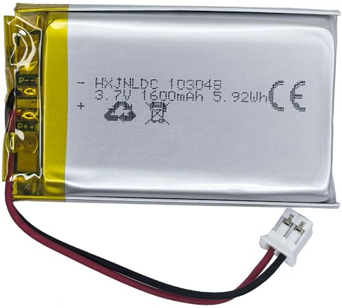 DC 3,7v 1600mah 103048 Batterie au Lithium polymère Rechargeable pour DIY 3.7-5v Produits électroniques avec 2 Fils intégrés de Remplacement de la Batterie et de la lumière LED