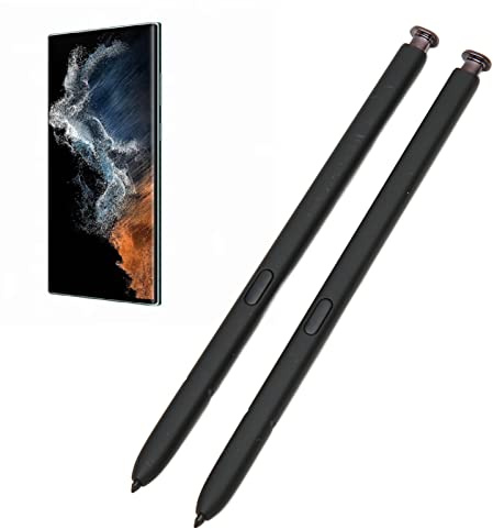 2 Stück Telefon Stylus Touchscreens S Pen Ersatz für Galaxy S22 S22 Ultra 5G, Stylus Pen mit 5 Austauschbaren Spitzen und Auswurfstift, Hochpräziser Zeichenstift ohne BT