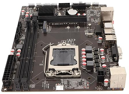 Placa Base para Computadora B85A, Placa Base de Escritorio DDR3 de Doble Canal LGA 1150, Placa Base para Juegos ATX para Core I3, I5, I7 y Celeron, para Procesadores Pentium,