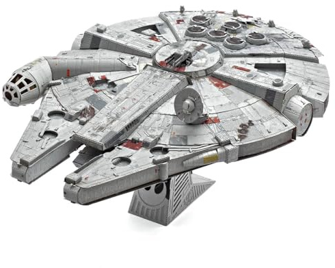 Metal Earth 3D Metallbausatz Star Wars Millennium Falcon ab 14 Jahre | Präzise lasergeschnittene Metallteile zum Zusammenstecken ohne Klebstoff. Detailreiche Modelle mit bebilderter Bauanleitung