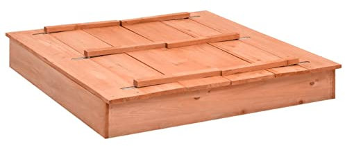 Homgoday Sabbiera in Legno di Abete 95x90x15 cm, Mobili per Casa Interno Esterno Soggiorno Camera da Letto