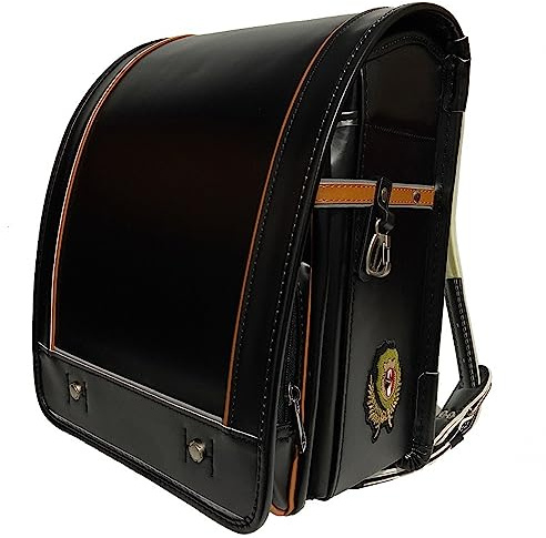 Sac d'école, Cartable Japonais en Cuir PU, Sac à Dos léger avec Serrure Automatique, pour Filles et garçons, B, 34 cm x 26 cm x 19 cm