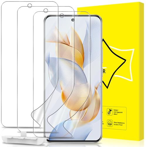 GiiYoon 3 Piezas Protector de Pantalla para Honor 90 5G[No es de cristal], Película de Hidrogel Flexible de TPU, Curva 3D de Cobertura Completa, Fácil instalación, Sin Burbujas