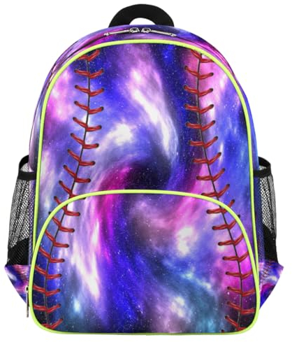 WowPrint Softball-Galaxie-Kinder-Rucksäcke für Mädchen, Jungen, Kinder, Galaxie-Nebel, Stern, niedlicher kleiner Kleinkind-Rucksack, Schule, Kindergarten, Büchertasche, Reisen, lässiger Tagesrucksack,