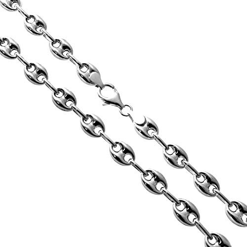 Inmaculada Romero IR Act 925m Silberkette 50cm hohl. Verbindungsmodell glatte Spange Trosse
