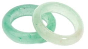 Steinringe – Naturstein-Kreisring, rosa Quarz-Bergkristall-Ringe für die Herstellung von DIY-Anhänger-Halsketten-Schmuck, Mann und Frau, Aventurin, Bohrungsgröße 17 mm