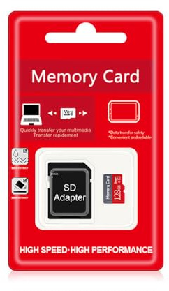 128GB TF Card Flash Memory Card, Ultra High Speed TF Memory Card with SD Adapter