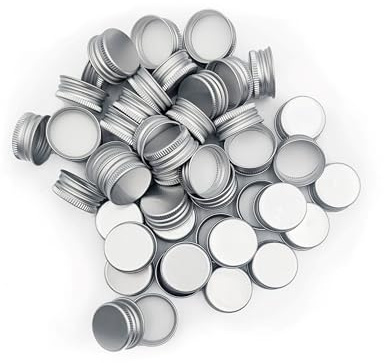 mikken 50 coperchi per bottiglie tappo a vite 31 mm/PP 28 argento, coperchio di ricambio per bottiglie di vetro