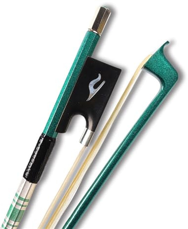 Geigenbogen Grüner Geigenbogen Aus Carbonfaser 4/4