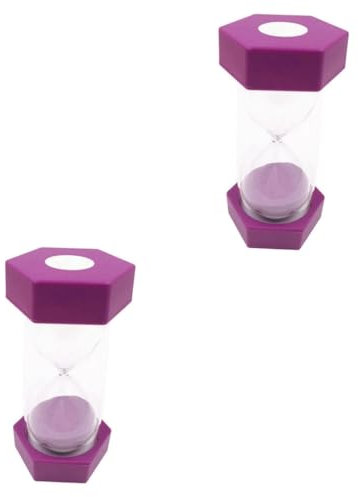 Alipis 2 Pièces 20 minuterie sablier Domestique Jouets Enfants Toys minuterie Enfant de 20 Minutes minuteur sablier hexagonale de ER pour s