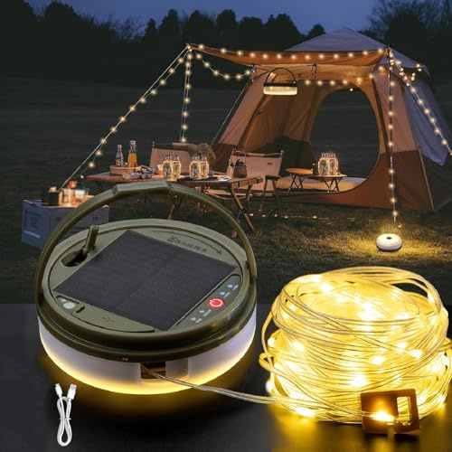 Deedlite Lumelia Aufrollbare Lichterkette 10 m via USB, IP65-Dimmbar für Camping, Garten und Wandern