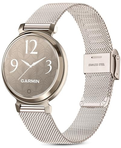 Issinlky Metallband för Garmin Lily 2 band, 14MM Rostfritt stålarmband för Garmin Lily 2 Damen