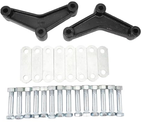 Brilluxa Kit de Manille Remorque, Ensemble de Manilles Suspendues, Kit d'Essieu Tandem Double Œil 3500–5200 lb, Matériel de Suspension pour Essieu, Accessoire de Remorque