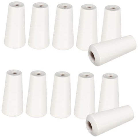 ARTSEWPLY 12pcs Wooden Pull Cord End Blind Cord Knobs for Window Blinds Beige Wood Smooth Easy to Install Strong Curtain Accessories