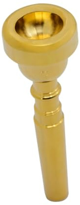 LALADEFIEE Trompetenmundstück aus Kupfer Größe 5C in Gold für Trompete mit Praktischer Funktion und Elegantem Design für Familienfeiern und Konzerte