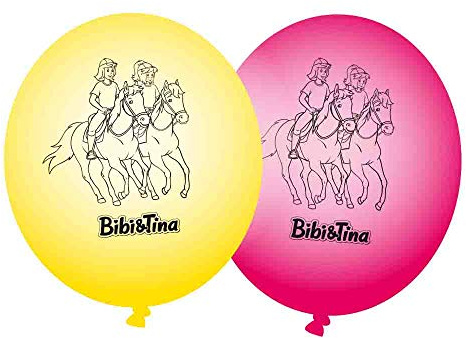 Luftballons Bibi und Tina 8er Pack