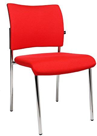 Topstar besökarstol Visit 10 (set med 2) stapelbar röd