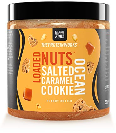 THE PROTEIN WORKS Loaded Nuts | Protein Rich Peanut Butter | Zero Palm Oil | Salted Caramel Cookie Ocean | 500 g