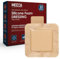 MEDca Apósito de espuma de silicona con borde adhesivo de 4 x 4 pulgadas (paquete de 10) vendajes de silicona impermeables para heridas, vendaje para heridas altamente absorbente
