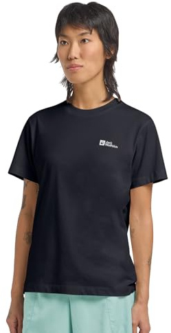 Jack Wolfskin Damen Essential W T-Shirt, Dark Navy, M EU