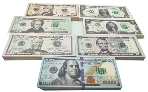 140 pièces Prop Money, billets en dollars pour enfants, faux billets pour film