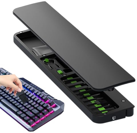 Kit De Limpieza para Teclado - Soporte Ergonómico Suave para Muñecas Al Teclear - Kit de Limpieza para Dispositivos Electrónicos, Computadoras, Puertos de Carga, Auriculares y Lentes