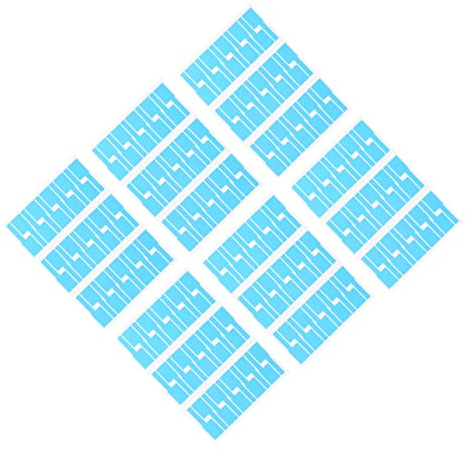 Uonlytech 20piezas Etiquetas Adhesivas Para Cables De Etiquetas Forma De p Unidades Identificación De Cables De Ordenador Organizador De Para Oficina o