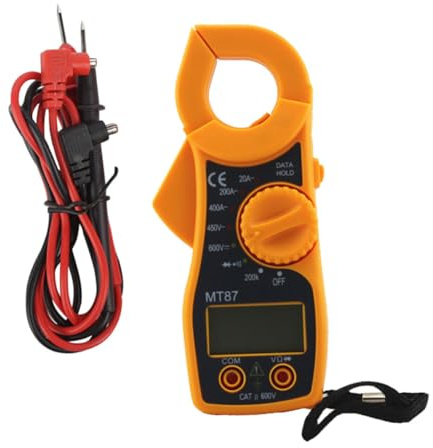 Multimetro Digitale Mt87 in Plastica, Tester Elettrico a Pinza