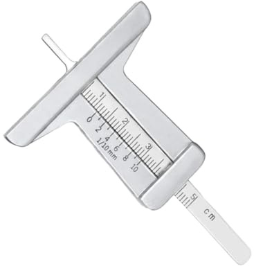 Jauge de profondeur de pneu en acier inoxydable gravée avec précision (0 à 50 mm) - Outil de mesure compact et sans bavure pour propriétaires de voitures et contrôles de sécurité des pneus industriels