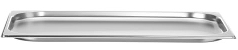 HENDI Gastronormbehälter, 2,5L, GN 1/1, 530x325x(H) 20mm, Edelstahl | Geeignet für Chafing Dishes, Bain-marie, Backöfen, Kühlschränken, Gefrierschränke, temperaturbeständig von -40° bis 250°C