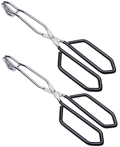 MSY BIGSUNNY Edelstahl-Scherenzange mit weichem Griff, 28 cm, schwarz, 2 Stück