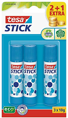 tesa Stick ecoLogo runder Klebestift blau (3)