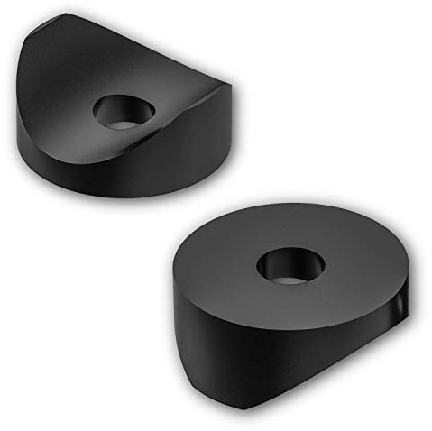 20 Satteldistanzstücke Unterlegscheiben Distanzstücke Rundrohre Kunststoff, schwarz (35 x 5 x 8,2 mm)