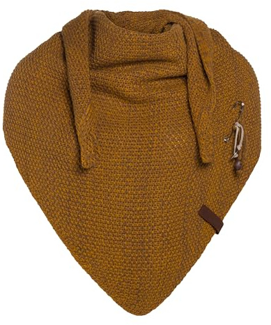 KNIT FACTORY - Dreiecksschal Coco - Damen Strickschal mit Wolle - Umschlagtuch für den Herbst und Winter - Winterschal - Dreieckstuch - Hochwertige Qualität - XXL Schal - 190 x 85 cm