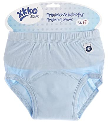 XKKO - Trainer (100% Bio-Baumwolle) - Trainingsunterhose - Blau Größe Large (18+ kg)