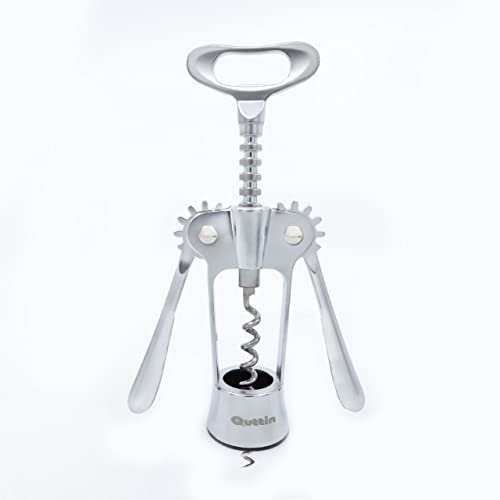 Sacacorchos Abridor de Vino Profesional 2 en 1, Abrebotellas Multiusos para Vino y Cerveza, Abridor Cerveza, Abridor Vino Doble Palanca Oxido de Zinc (Doble Palanca Zinc)