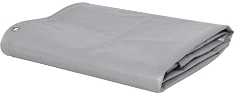 Abdeckplane, XIAOGUANG Gewebeplane, Plane Wasserdicht, Abdeckfolie, Bauplane, Tarpaulin, Allzweckplane, Gartenplane, Zeltplanen, 650 g/m² 4x7 m Grau